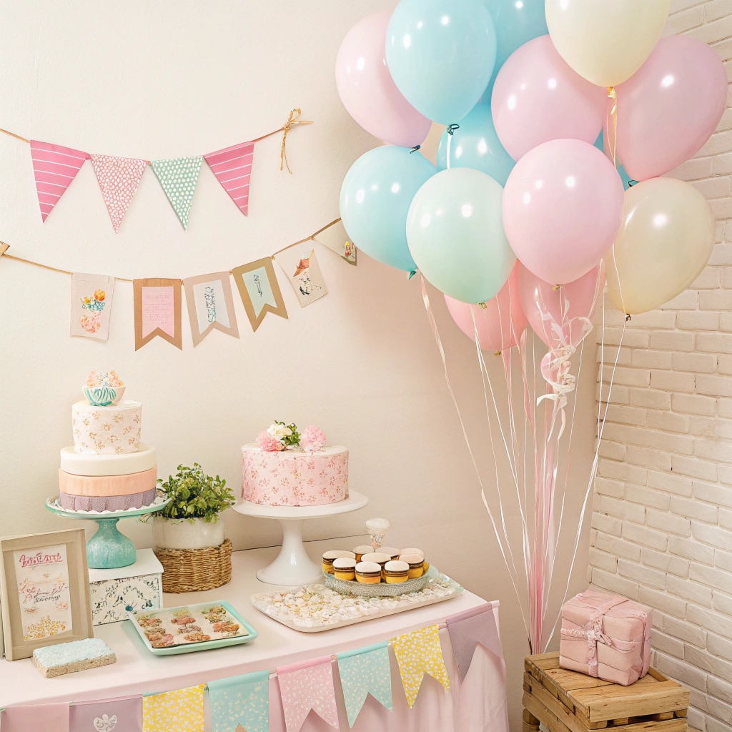 Decoración de fiesta elegante